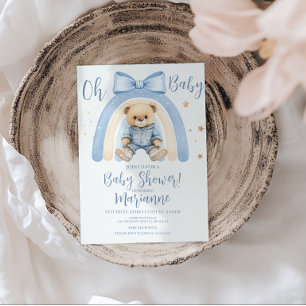 Preppy Beer Jongen Casual Baby Shower Kaart