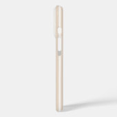 Preppy Beige Stripe Monogram  iPhone 16 Case-Mate iPhone Case (Achterkant / Links)