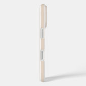 Preppy Beige Stripe Monogram  iPhone 16 Case-Mate iPhone Case (Achterkant / Rechts)