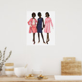 Preppy Black Girls Poster (Keuken)