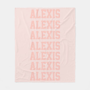 Preppy Blanket Peach Fleece Deken