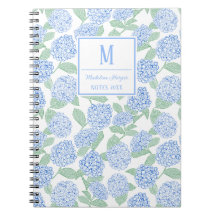 Preppy Blauw en Groene Hortensia Monogram