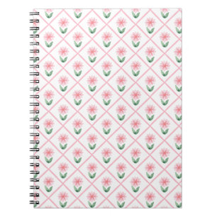 Preppy bloemendecor grandmillenial notitieboek