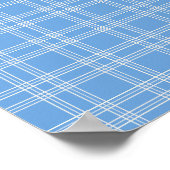 Preppy Blue Gingham Poster (Hoek)