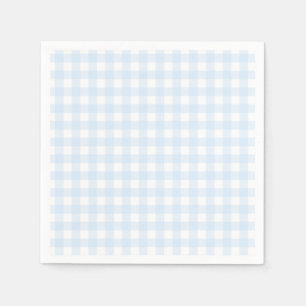 Preppy Blue Gingham verjaardagsfeestje Servet