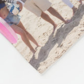 Preppy Blue Lake House Monogram Foto Collage Fleece Deken (Hoek)