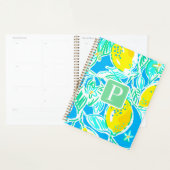Préppy Blue Lemon Motif initial (Devant avec enveloppe)
