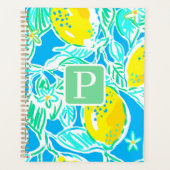 Préppy Blue Lemon Motif initial (Devant)