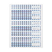 Preppy Blue Plaid Boy Baby shower retouradres (Vel)