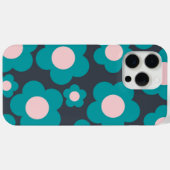 Preppy Blue Roze Hippie Flower Pattern Case-Mate iPhone Case (Achterkant (horizontaal))