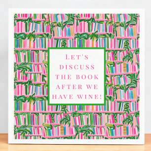 Preppy Boekenclub Funny Wine Pink Servet