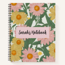 Preppy Boho Roze & Gele Madeliefjes Bloemstuk Aang