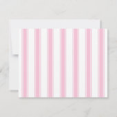 Preppy Bow Pink And Green Three Letter Monogram Bedankkaart (Achterkant)
