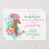 Preppy Bride Bachelorette Party Weekend Kaart (Voorkant / Achterkant)