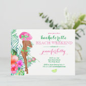 Preppy Bride vrijgezellenfeest weekend Kaart (Staand voorkant)