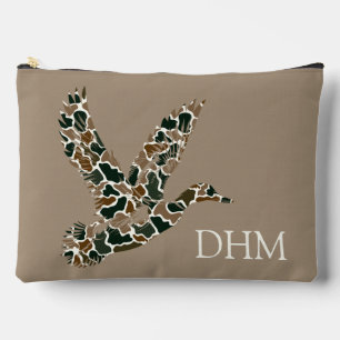 Preppy Camouflage Wilde-Eend Monogram Etui