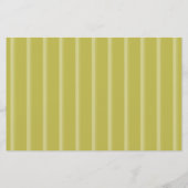 Preppy Chartreuse Stripe Golden Retriever Briefpapier (Achterkant)