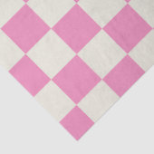 Preppy Checkerboard Pink White Mod Retro Tissuepapier (Detail)
