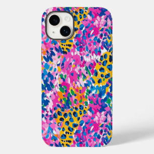 Preppy Cheetah Print Hoesje-Mate iPhone Case