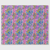 Preppy Cheetah Wrapping Paper Cadeaupapier (Vlak)