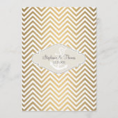 Preppy Chevron Stripe Modern Nautical Anchor Menu (Voorkant)