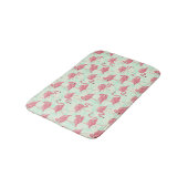 Preppy Chic Elegant Pink Flamingo Pattern Badmat (Gekanteld)