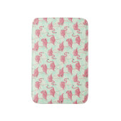Preppy Chic Elegant Pink Flamingo Pattern Badmat (Voorkant Verticaal)
