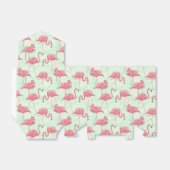 Preppy Chic Elegant Pink Flamingo Pattern Bedankdoosjes (Uitgevouwen)
