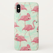 Preppy Chic Elegant Pink Flamingo Pattern Case-Mate iPhone Case (Achterkant)