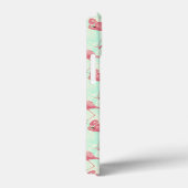 Preppy Chic Elegant Pink Flamingo Pattern Case-Mate iPhone Case (Achterkant / Rechts)