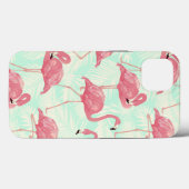 Preppy Chic Elegant Pink Flamingo Pattern Case-Mate iPhone Case (Achterkant (horizontaal))