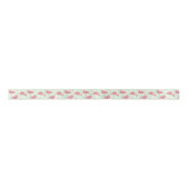 Preppy Chic Elegant Pink Flamingo Pattern Lint (Voorkant)