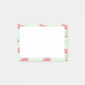 Preppy Chic Elegant Pink Flamingo Pattern Post-it® Notes (Voorkant)