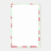 Preppy Chic Elegant Pink Flamingo Pattern Post-it® Notes (Voorkant)