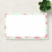 Preppy Chic Elegant Pink Flamingo Pattern Post-it® Notes (Kantoor)