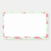 Preppy Chic Elegant Pink Flamingo Pattern Post-it® Notes (Voorkant)