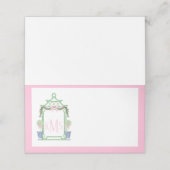 Preppy Chinoiserie Pagoda Monogram (Buitenkant ongevouwen)