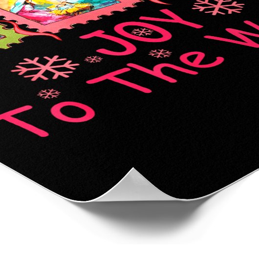 Preppy Christian Christmas Joy Coquette Jesus Nati Poster (Hoek)