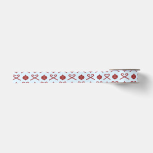 Preppy Christmas Candy Cane Bows Lint