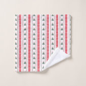 Preppy Christmas Gingham Bow  (Gant de toilette)
