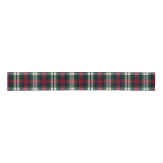 Preppy Christmas Plaid  Grosgrain Lint (Voorkant)