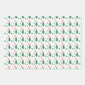 Preppy Christmas Tree Gift Snoep Inpakpapier Vel (Voorkant 3)