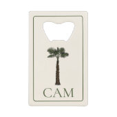 Preppy Coastal Palm Tree Monogram (Devant)