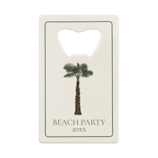 Preppy Coastal Palm Tree Monogram (Dos)