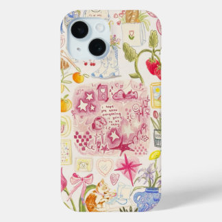 Preppy Collage, Trendy Zomer Collage Telefoon Case