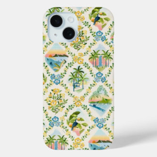 Preppy Collage, Trendy Zomer Collage Telefoon Case