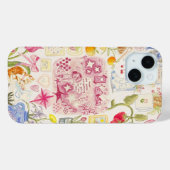 Preppy Collage, Trendy Zomer Collage Telefoon Case (Achterkant (horizontaal))