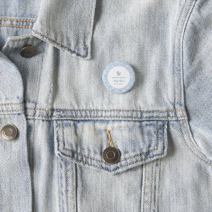 Preppy Coquette Kust Baby Shower Ronde Button 3,2 Cm
