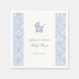 Preppy Coquette Kust Baby Shower Servet
