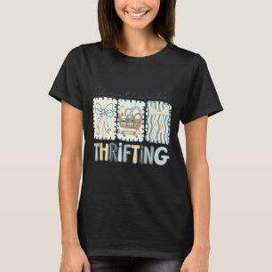 Preppy coquette meisjesachtig ik ga liever op zoek t-shirt